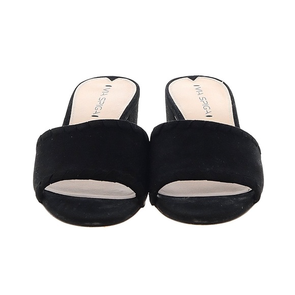 Via Spiga Real Suede Low Heel Slip On Mule Sandals - Picture 6 of 6